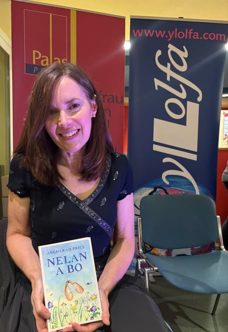 Angharad Price with her new novel. Photo: Y Lolfa