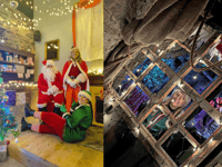 Santa and his elves set up grotto in mid Wales silver mine