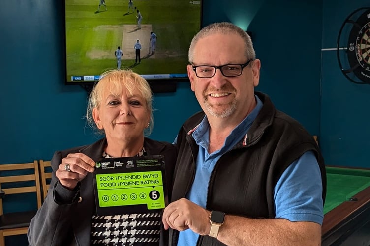 Ruth and Rob While at the Fountain Inn in Aberystwyth
