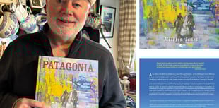 Meirion Jones ar daith mewn paent ym Mhatagonia