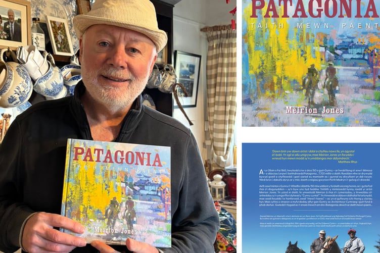 Yr arlunydd Meirion Jones a'i lyfr newydd