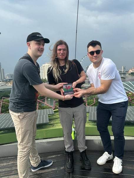 Jack, James and Alex with their trophy