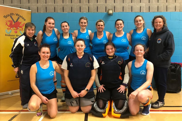 Dysynni Ladies were impressive at the Wales Nationals Trophy Competition. Back L to R, Lynda Bennet, Poppy, Ellie, Ela, Jo, Lois, Sian, Sue Williams. Front L to R, Amelia Dunn, Pippa Rollings, Alanna Fox, Lora Constable
