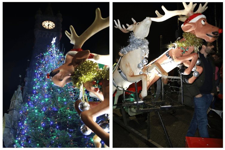 Santa's Grotto was held at the clocktower for the event