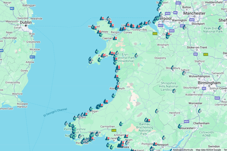 Surfers Against Sewage map as of 5 December