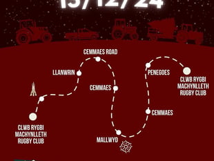Machynlleth Christmas tractor run returns this weekend