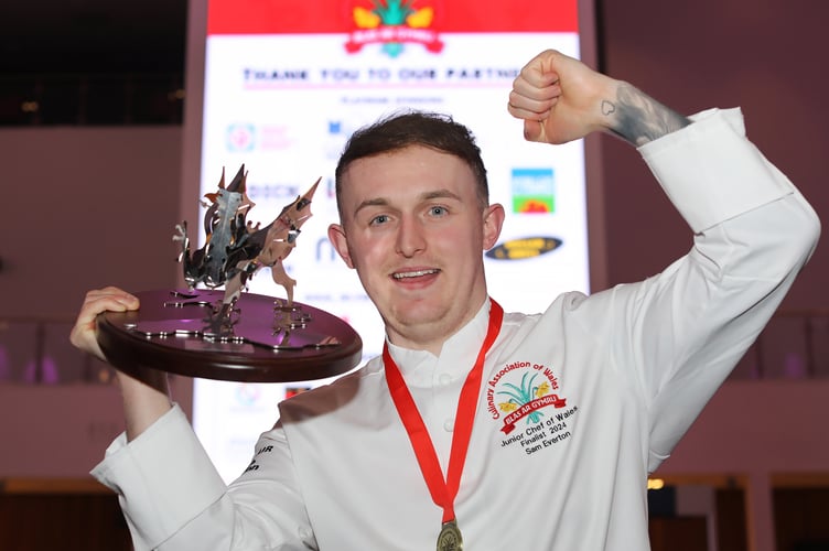 Sam Everton seeking to become only the second chefs to win the Junior and National and Junior Chef of Wales finals in consecutive years. Photo: Phil Blagg Photography

Welsh Culinary Association National Chef of Wales Competition at the ICC Wales.
Picture by Phil Blagg Photography.
PB007-2024