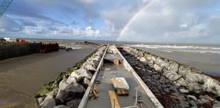 Aberaeron sea defence work not expected to be completed before June