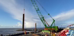 Overspend on Aberaeron sea defence, set to be completed 'imminently'