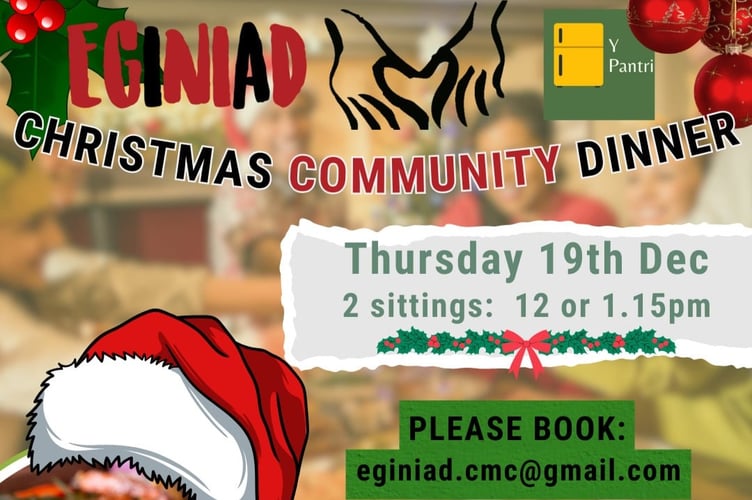 The community organisation Eginiad is offering free Christmas dinners next week for all
