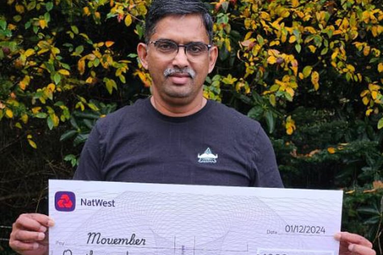 Vinod Mathew has raised £1,000
