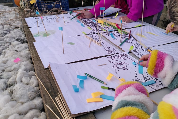 Community engagement activity exploring designing spaces