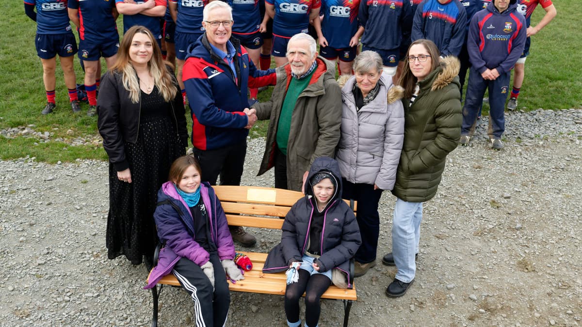 'Bowen' memorial bench for Bala Rugby Club | cambrian-news.co.uk