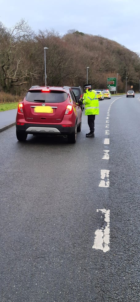 NWP Gwynedd South took the call whilst carrying out patrols across the area as part of Operation Limit to prevent drivers from using the road whilst under the influence of alcohol and/or drugs