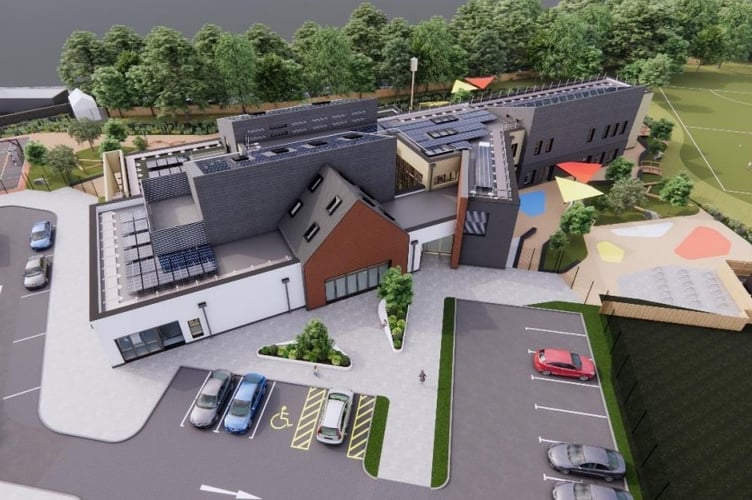Artist impression in proposals for Bontnewydd Primary School. Image: Gwynedd Council