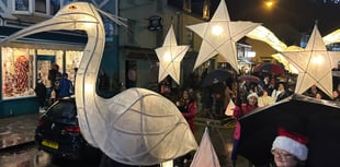Crowds gather for Cardigan lantern parade