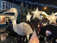 Crowds gather for Cardigan lantern parade