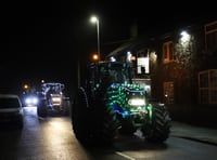 Xmas came to Mach with spectacular tractor run raising over £1,500