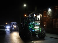 Xmas came to Mach with spectacular tractor run raising over £1,500
