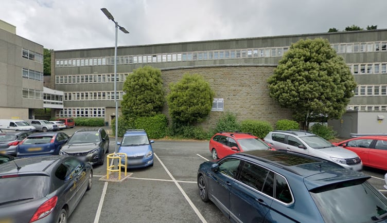 Edward Llwyd Building car park at Aberystwyth University