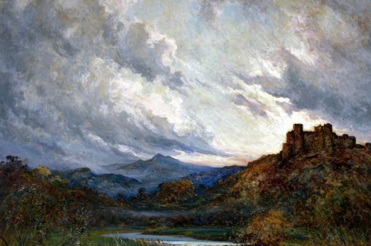 Harlech Castle at Dusk by Clara Knight, 1927