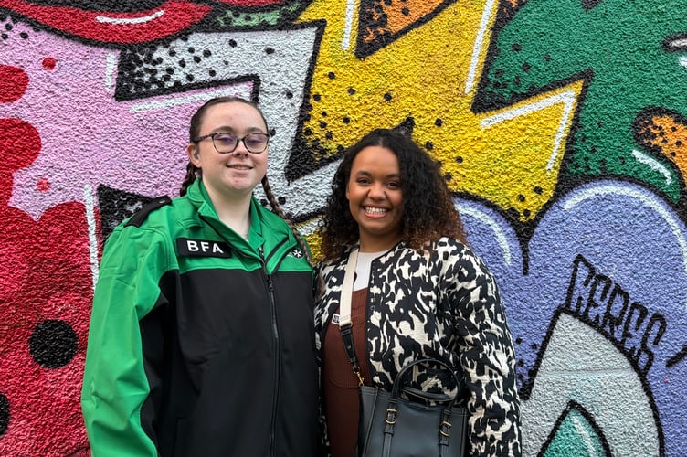 Hafwen with one of the presenters, Lily Beau.