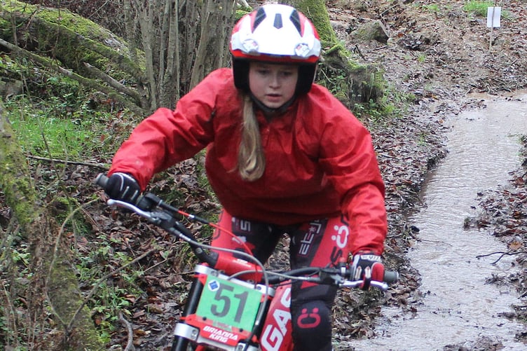 Brianna King of Llandrindod Wells is the 2024 ACU Ladies & Girls A class British Trials Champion