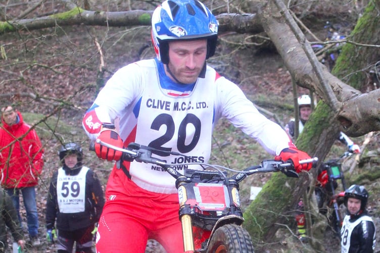Current Mid Wales Centre Trials champion Hugo Jervis