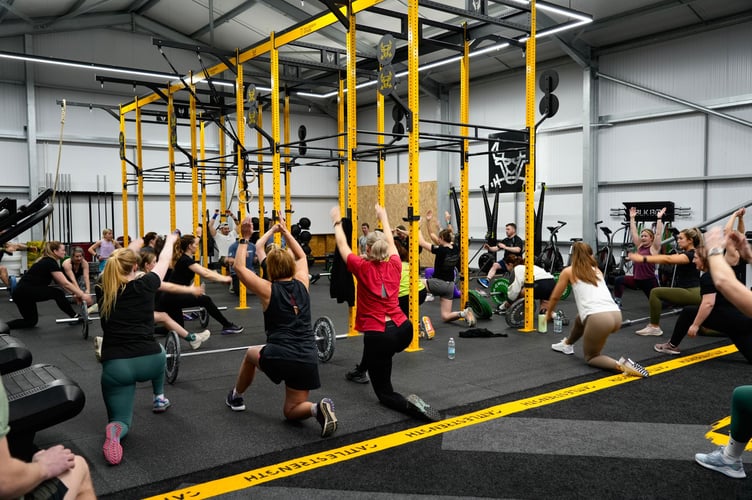 One of the 24 workouts hosted during the fundraising event