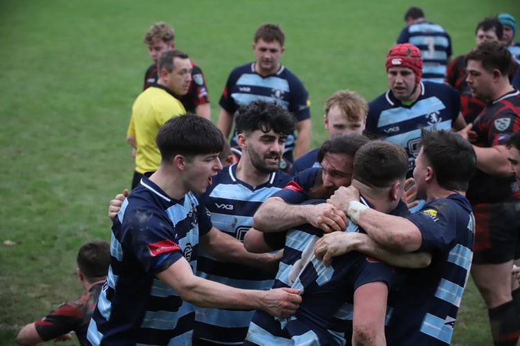 Aberystwyth put in a determined and committed performance to beat Tenby (Photo: Mike Binks)