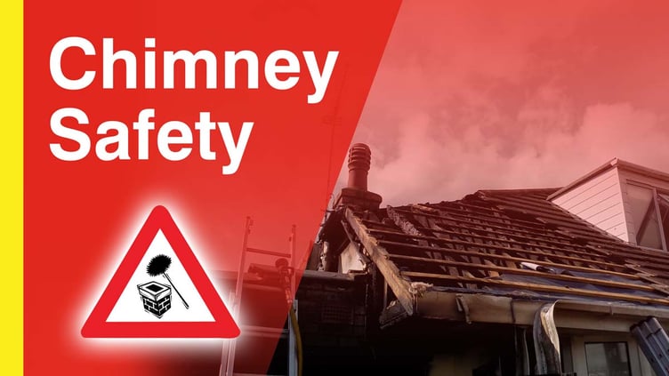 North Wales Fire and Rescue Service issue warning following chimney fire. Image: NWFRS