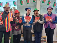 Criccieth Starlight Players promote upcoming show in Tesco Porthmadog