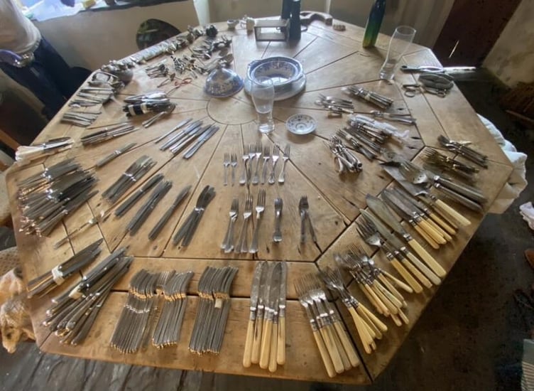 North Wales Police picture of the silverware