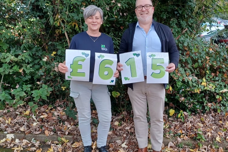 Diane Henry-Thomas, Fundraising Support Officer, with Andrew Homfray, Interim Service Delivery Manager for Integrated Psychological Therapies Service