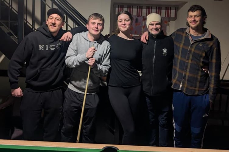 The Royal B team who played at the Cross Keys
