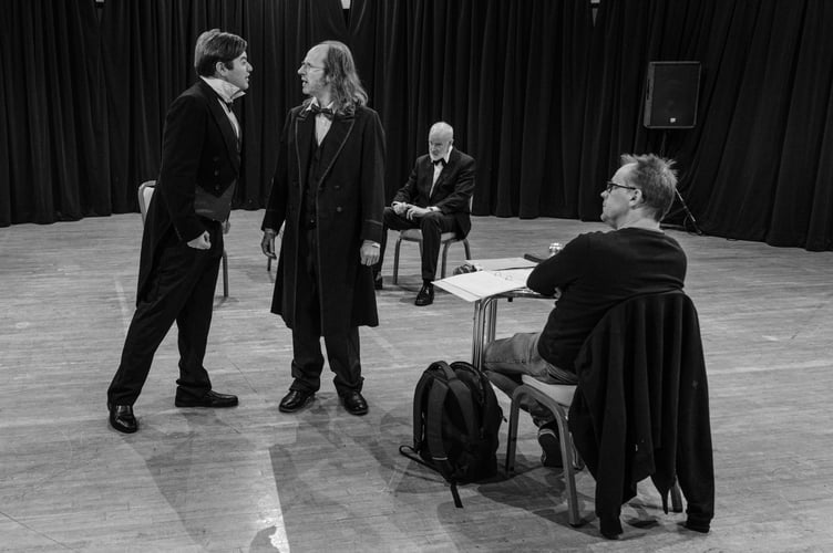 Director Richard Hull with some of the cast of the show. Photo: Simon Evans (www.evansphoto.net)