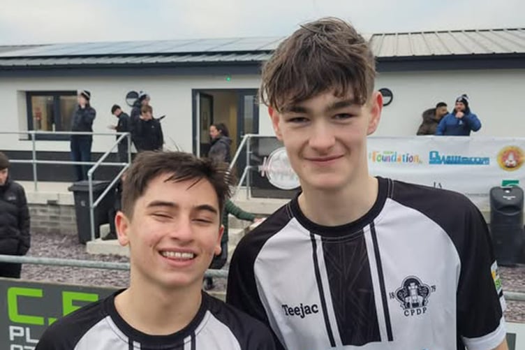 Pwllheli's Harri Grant and Finnlay Hayden