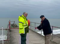RNLI on hand for official re-opening of promenade jetty