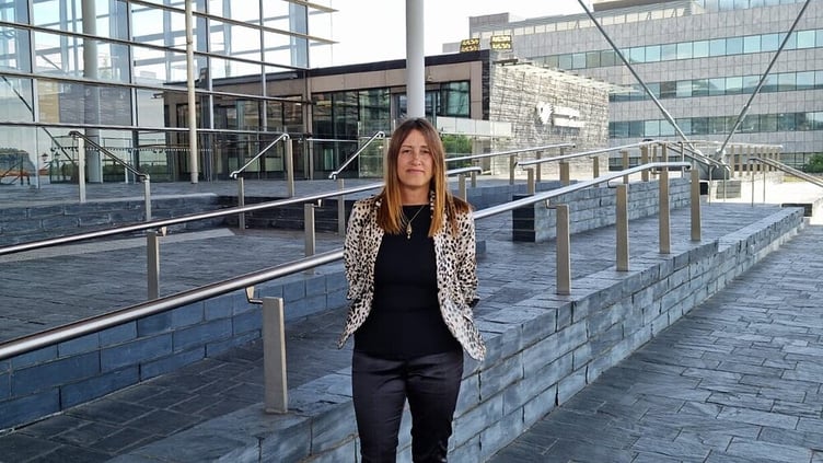 MS Jane Dodds outside the Senedd