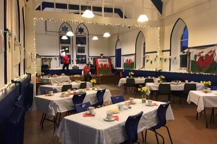 A recent Noson Cawl evening hosted at the hall