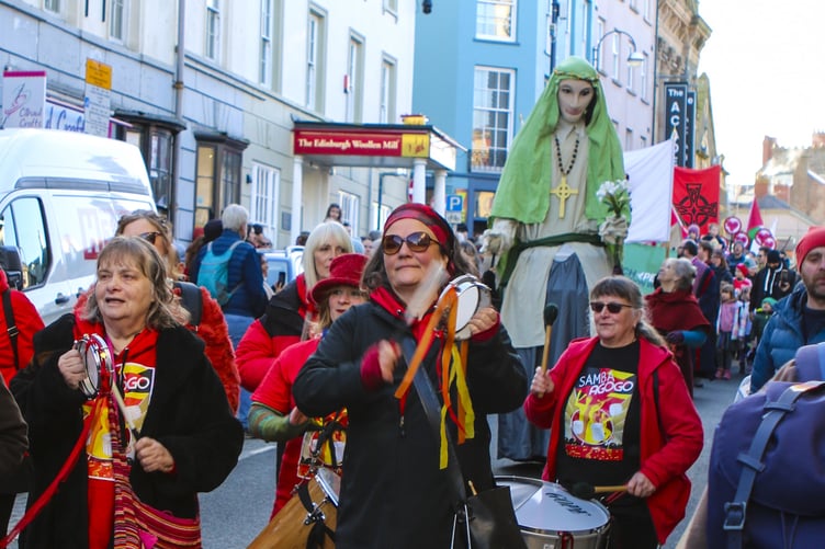 The Santes Dwynwen Parade spread love through the streets on 25 January, organised by Aberystwyth Town Council