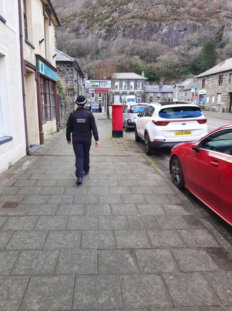 Gwynedd police are patrolling area following concerns over drug use. Photo: NWP Gwynedd South