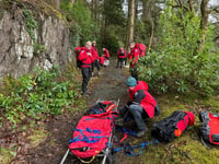 Aberdyfi rescuers go over border to help injured runner