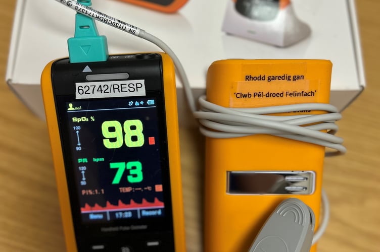 Oxygen saturation monitor for ILD team