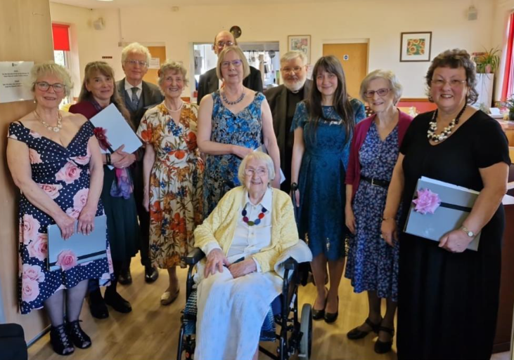AberOpera at Tregerddan in April 2024, on the occasion of Bettina Collingwood's 102nd birthday