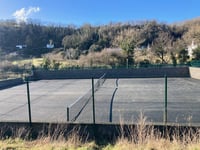 Tennis courts refurbishment nears completion