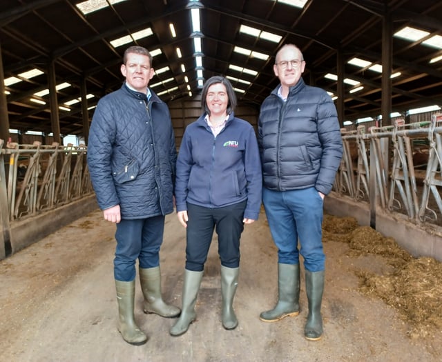 NFU president takes politicians for a day on the farm