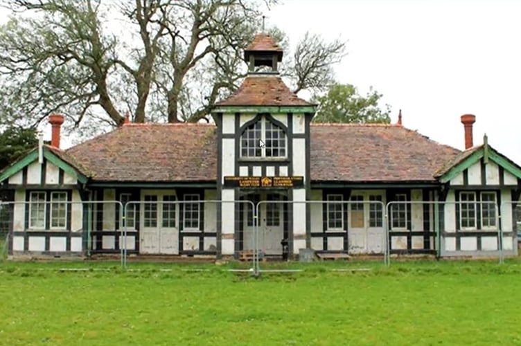 The listed pavilion on the site of the planned Aldi development 