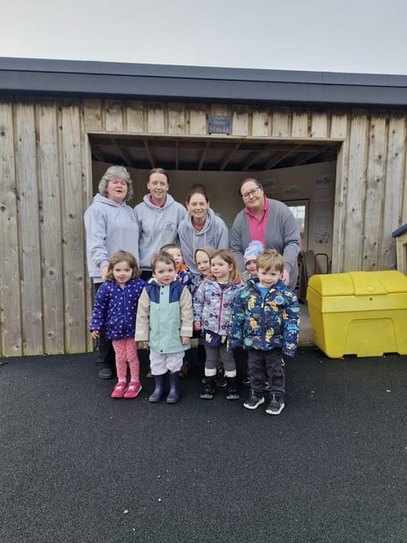 Staff and children at Glan y Mor are celebrating a positive inspection report