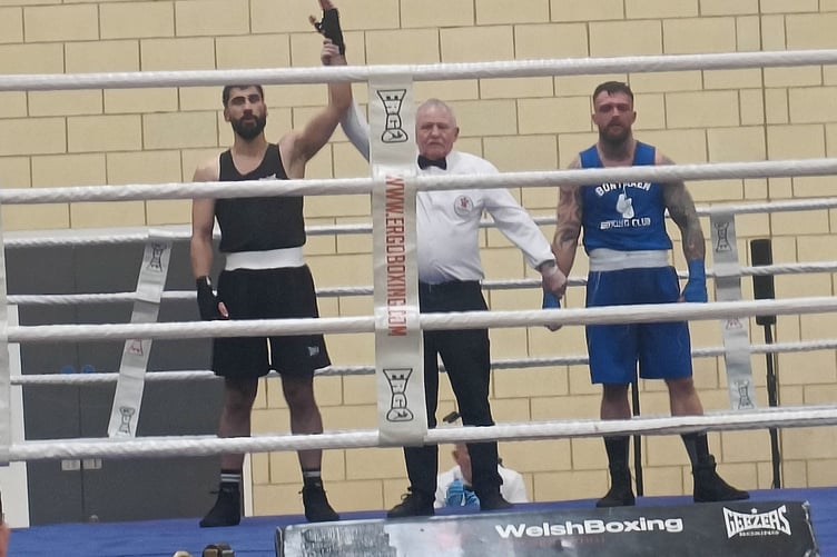 Aberystwyth boxer Esmail Sediqi is through to the semi finals of the WABA Novice Championships